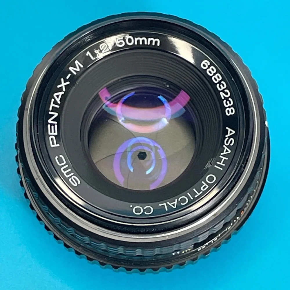SMC Pentax-M 50mm f2 Manual Focus Prime Lens Asahi K-Mount 6883238 Black